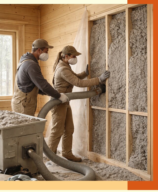 Утепление дачного дома эковатой в Уфе от 1490 руб./м2 — комплексно, ТепломастерУфа