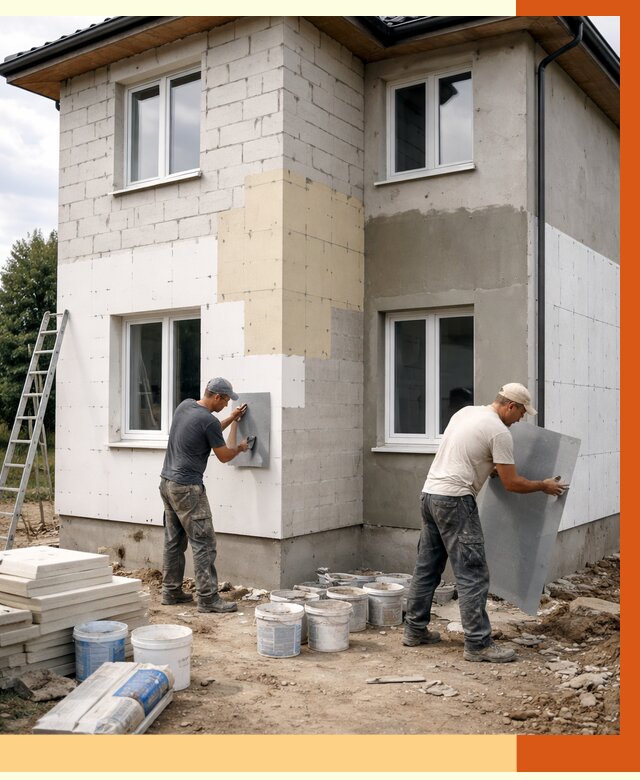 Утепление дома из газобетона в Уфе от 4316 руб./м² — заказать у ТепломастерУфа