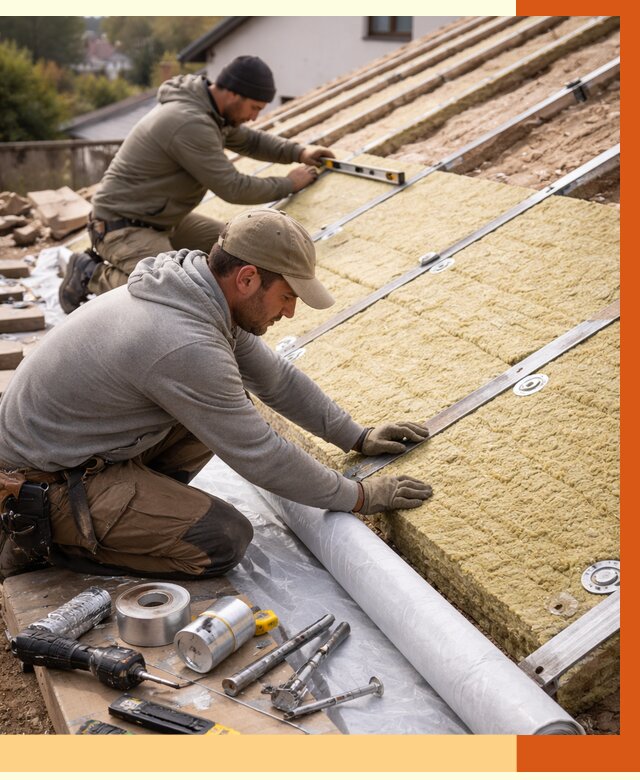 Утепление крыши снаружи в Уфе под ключ от 1233 руб./м2 | ТепломастерУфа