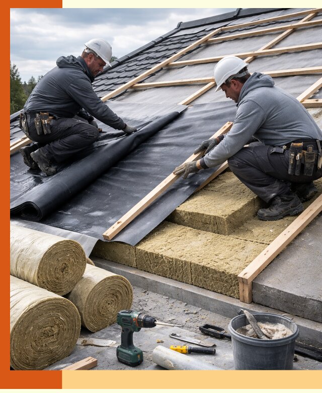 Утепление крыши снаружи в Уфе: профессиональная теплоизоляция