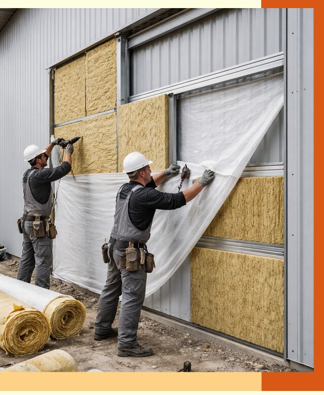 Утепление металлического склада в Уфе от 4624 руб/м2 — комплексное утепление под ключ | ТепломастерУфа